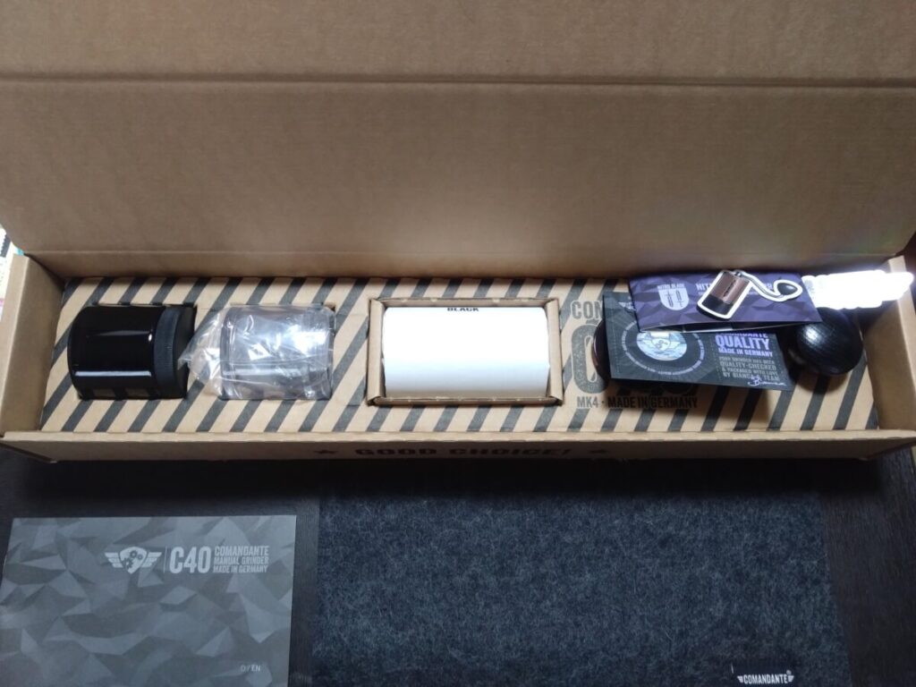 コマンダンテ開封